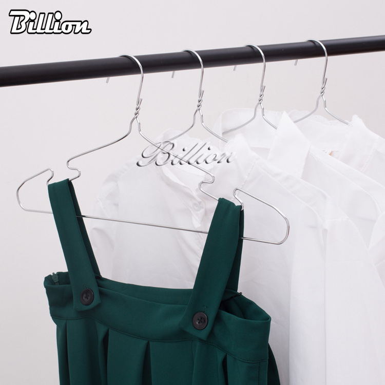 High Quality  Stainless Steel clothing hanger Metal Clothes Hanger with Groove