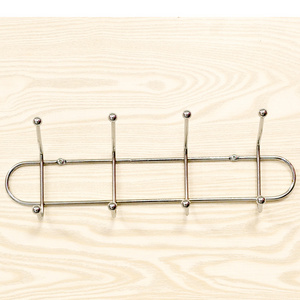 Stainless steel over the door 8 hooks organizer double row over the door hooks