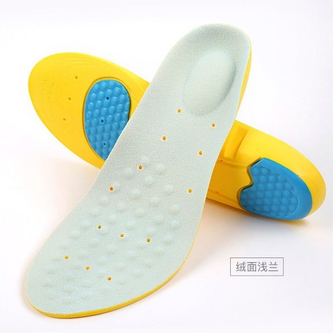 Super Comfortable Sports Insoles Shock Absorption Inserts Plantar Fasciitis Orthotic Heel Pain Relief PU Form Memory Foam Insert