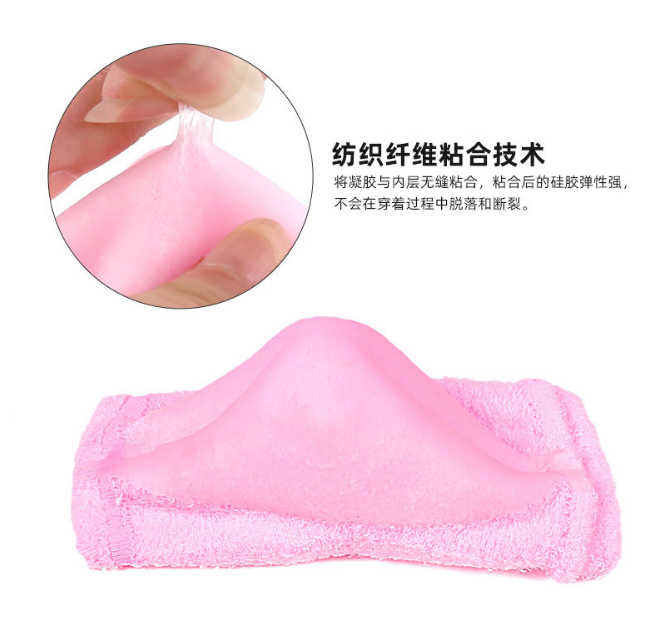 Moisturizing Heel Socks Gel Lined Toeless Spa Socks to Heal and Treat Dry, Cracked Heels While You Sleep #HGW-003