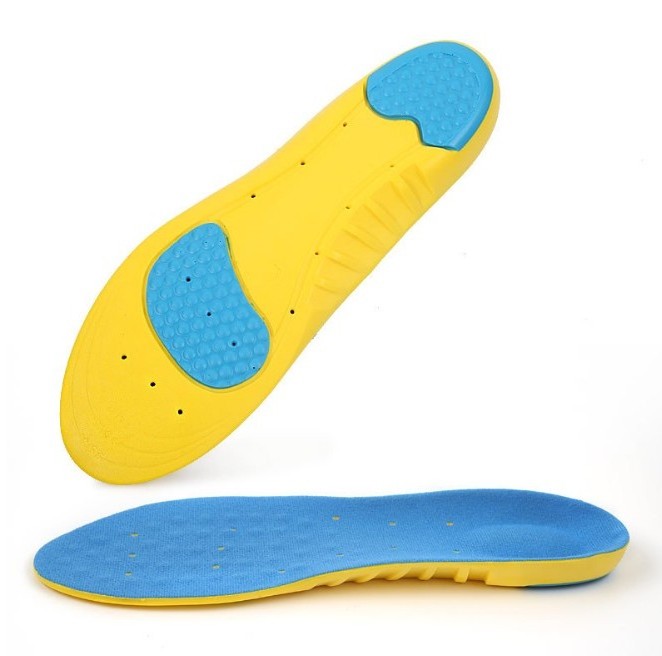 Super Comfortable Sports Insoles Shock Absorption Inserts Plantar Fasciitis Orthotic Heel Pain Relief PU Form Memory Foam Insert