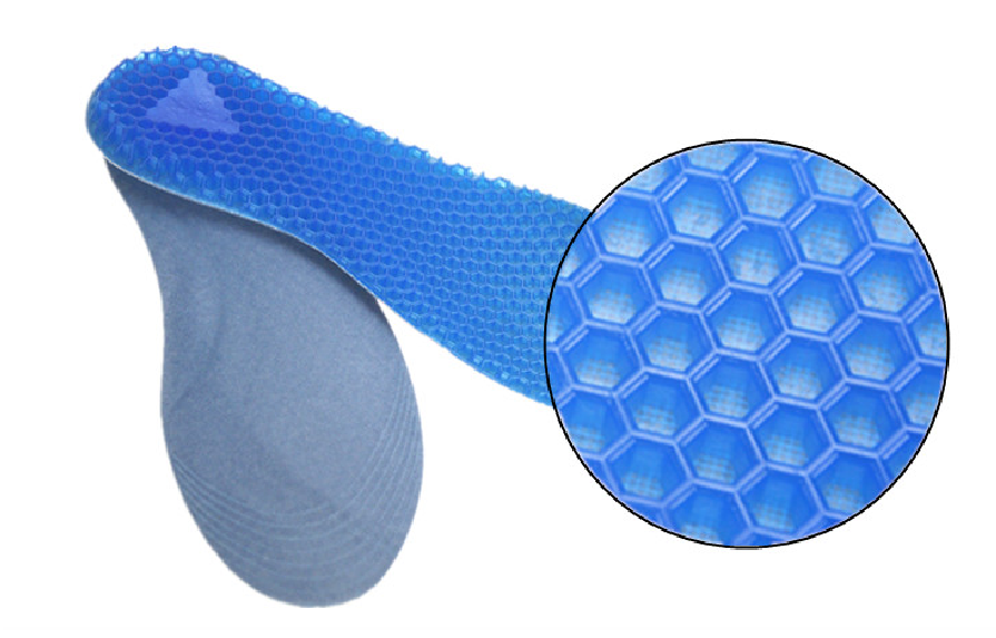 Honeycomb Shape Sole Massage Silicone Gel Sports Shoes insoles#YD-03