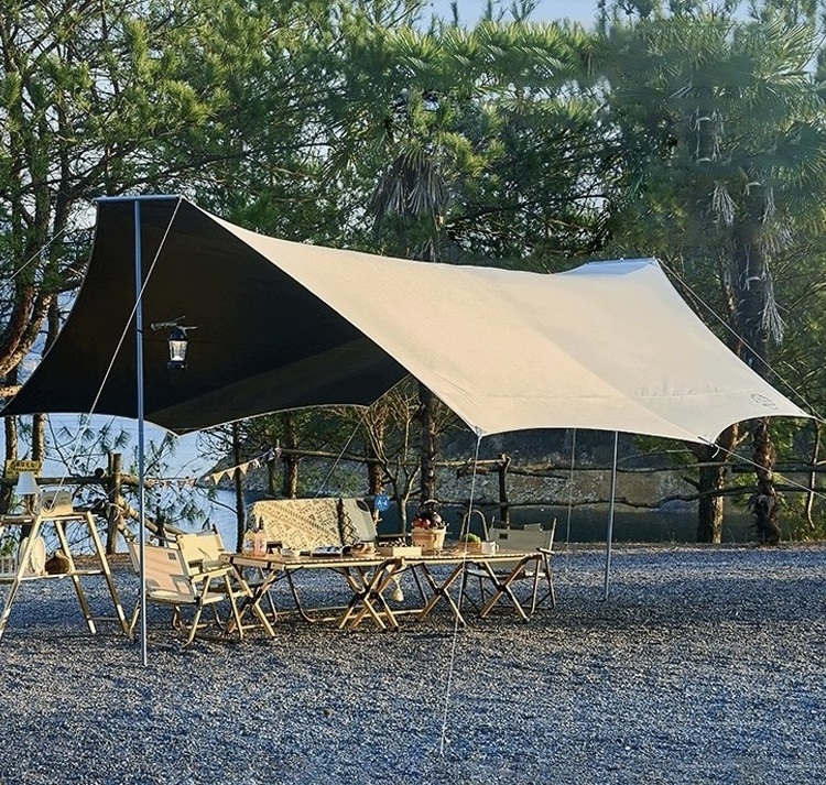 100%polyester oxford 210D Vinyl coating sun proof waterproof lightproof sunshade tent canopy Outdoor awning fabric