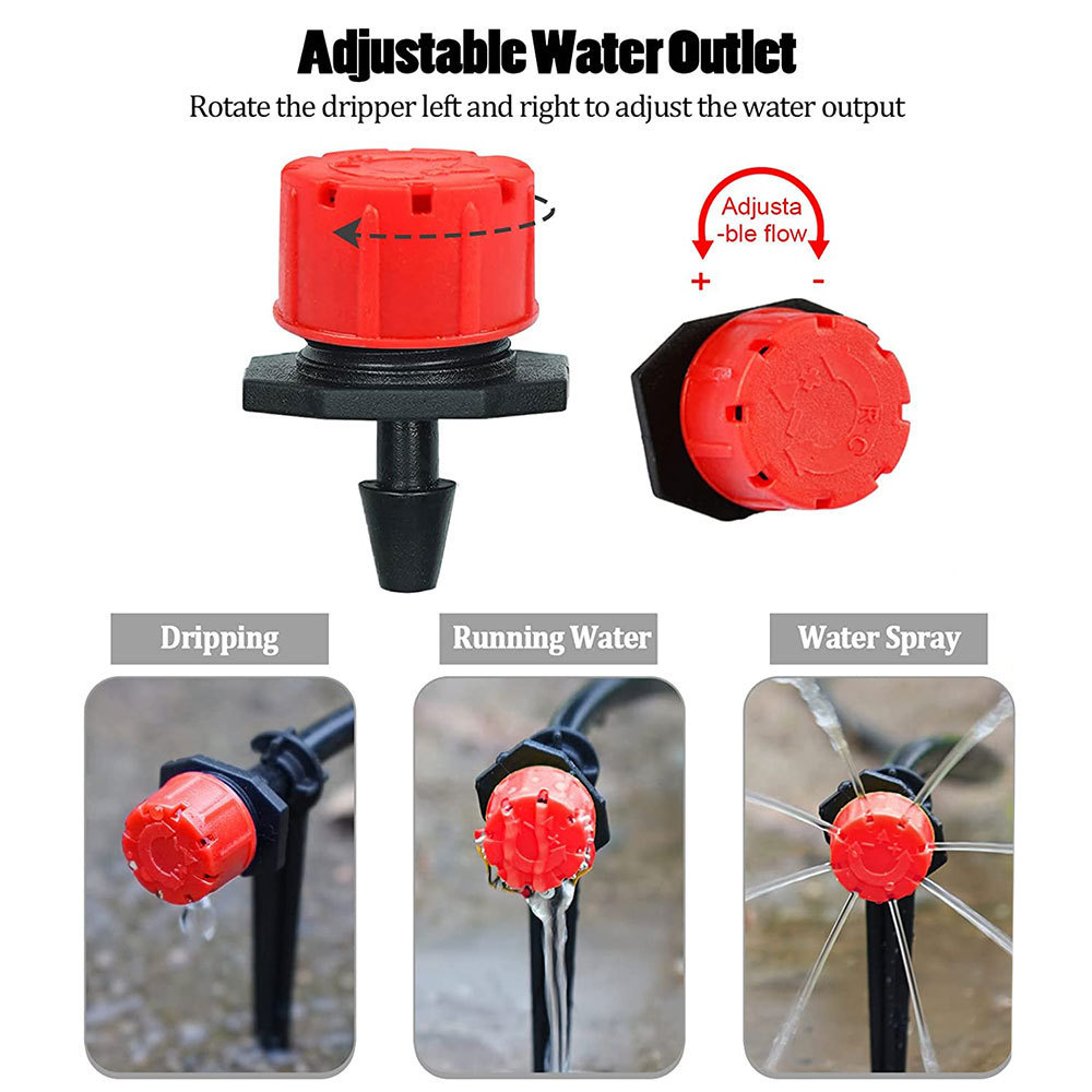 Adjustable dripper automatic indoor drip irrigation system for pots drip water device 8 hole irrigation dropper