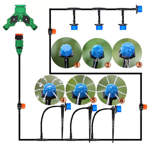 Agricultural farm drip irrigation system complete kit 1 hectare fruit tree garden dropper emitter adjustable drip emitters