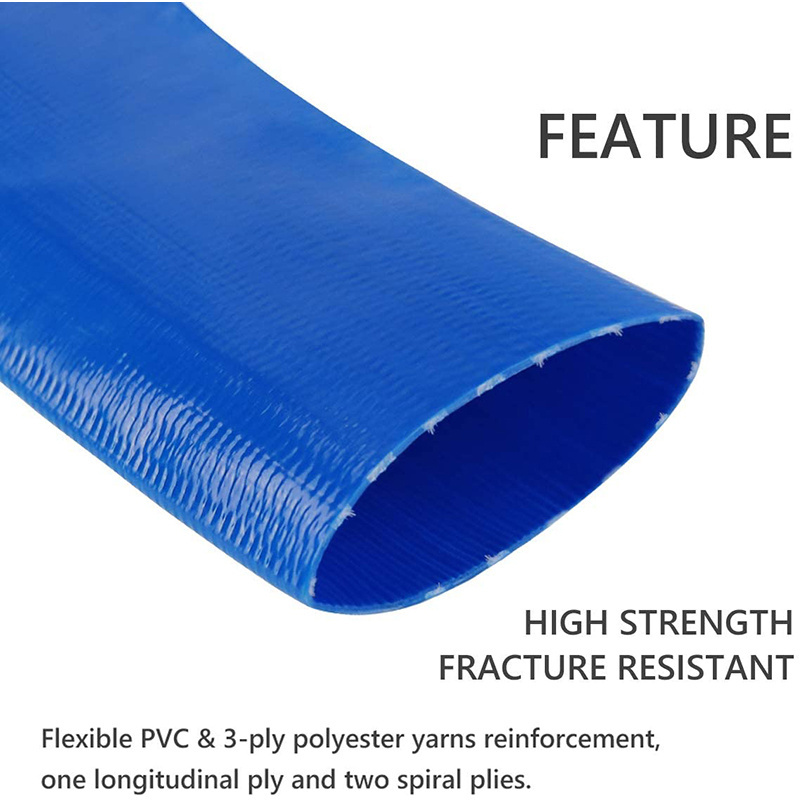 14 inch discharge water irrigation pe pvc fiber hose layflat 3 4 inch 4 inch flexible pvc suction hose pipe