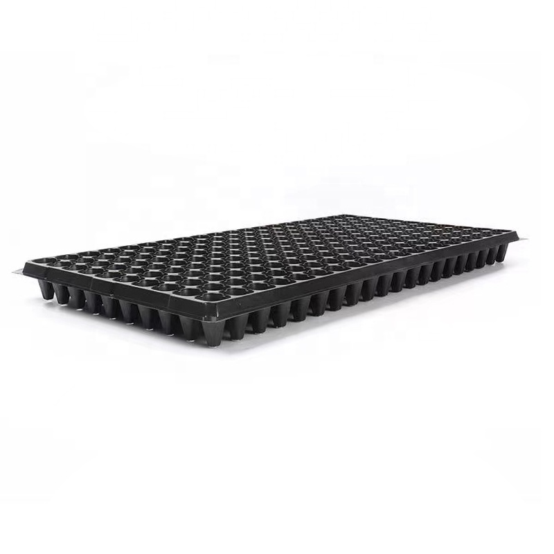 wholesale garden 60x30 tomato rice nursery seedlings tray plastic 128 holes rack round 150 200 cell seedling starter tray