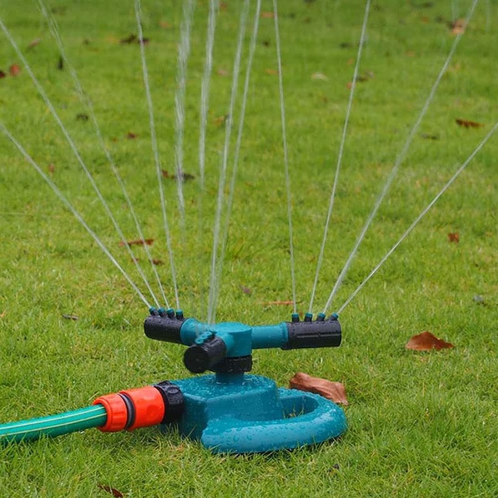 Portable water sprinkler 360 degree rotating garden lawn revolving sprinkler irrigation system oscillating