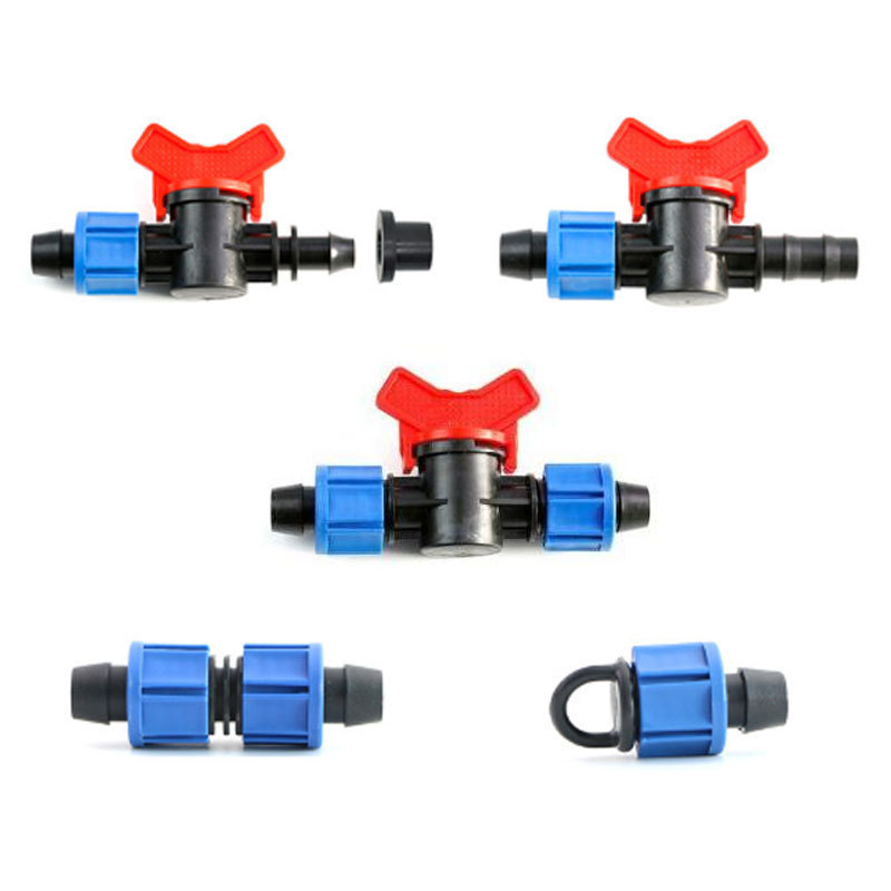 16mm drip irrigation fittings drip tape end caps plastic pull ring plug plastic pipe end caps