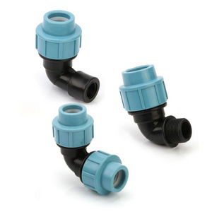 Farm 1 2 Irrigation Valve Plastic Drip Irrigation System HDPE Pipe PP Compression Fittings