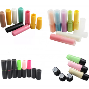 4g 5g Makeup Diy Bottle Lipstick Tube Round Empty Chapstick Container Custom Plastic Lip Balm Tube