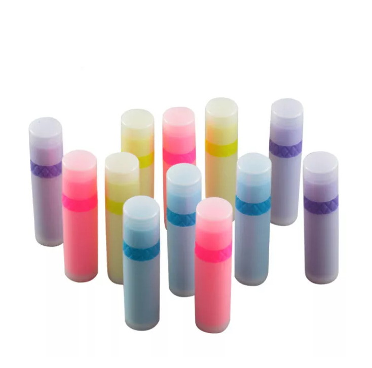 4g 5g Makeup Diy Bottle Lipstick Tube Round Empty Chapstick Container Custom Plastic Lip Balm Tube