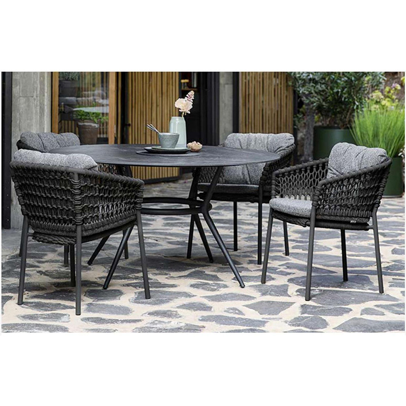 Hot selling rattan royal garden bistro rattan metal chair outdoor furniture set