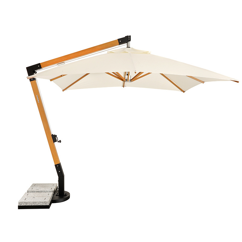 3m outdoor furniture large hanging parasol umbrella garden sun umbrellas