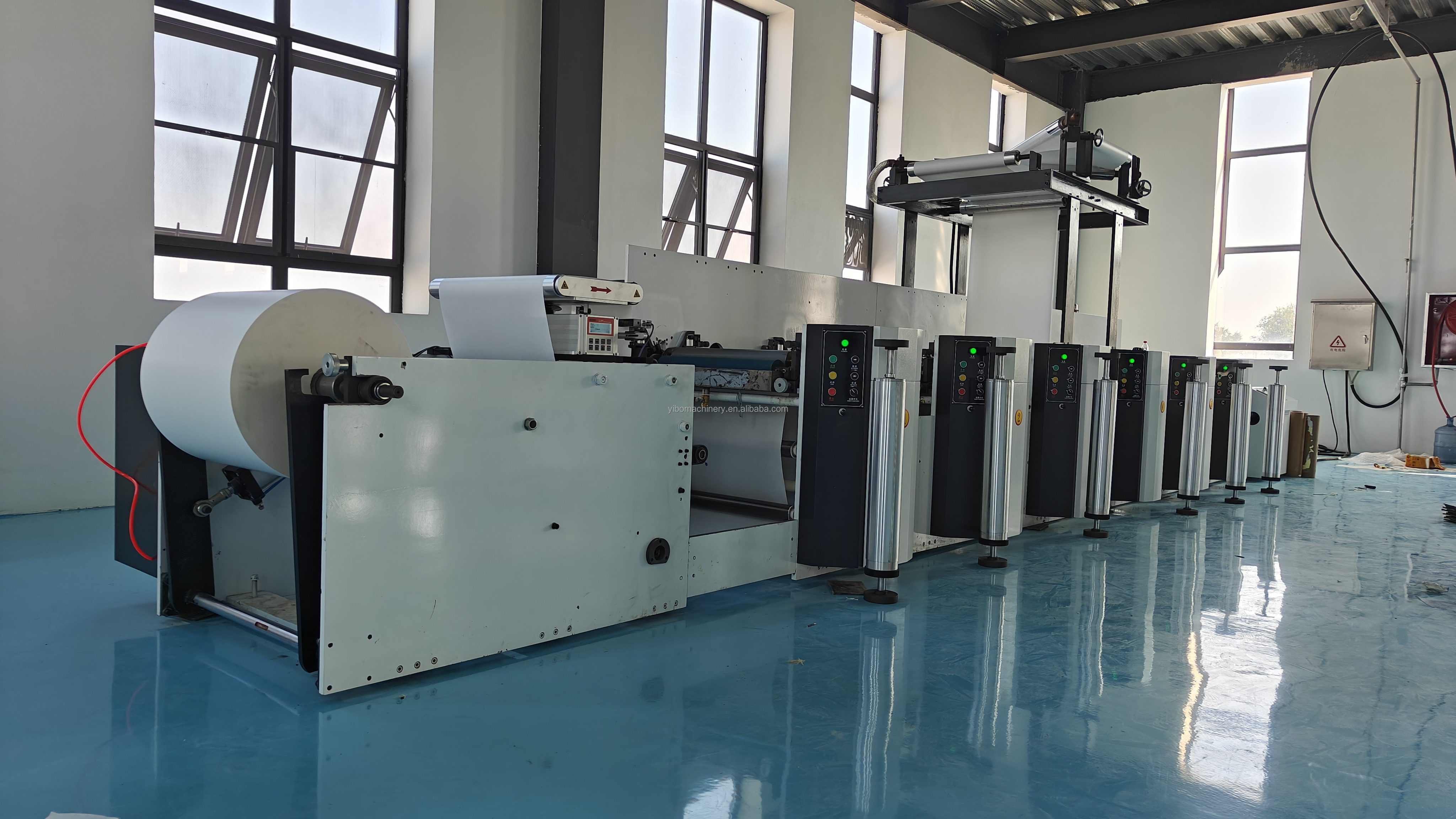 Mini Narrow Web One Two 2 3 4 5 6 8 Color Label Logo Die Cutting UV Dryer Flexographic Printer Flexo Graphic Printing Machine