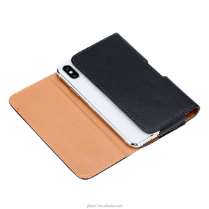 Leather Phone Holster with Belt Clip Flip Cell Phone Pouch for S23 Plus Belt Clip Phone Case Universal Smartphone Sheath