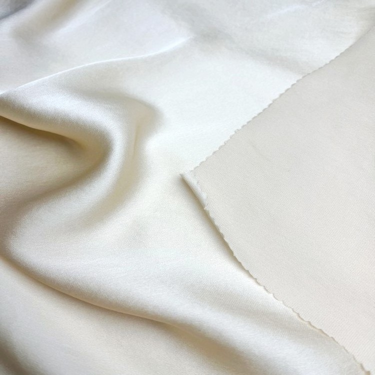 Wholesale Custom Dying19mm Silk Clothing Material 100% Pure Color Mulberry Silk Satin Fabric