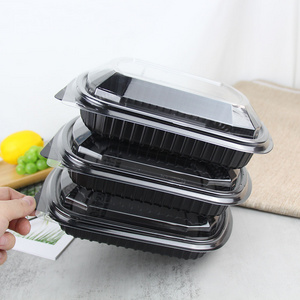 OEM and ODM customize Disposable plastic take away bento lunch box food container