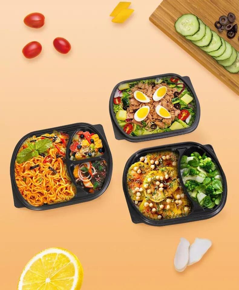 OEM and ODM customize Disposable plastic take away bento lunch box food container