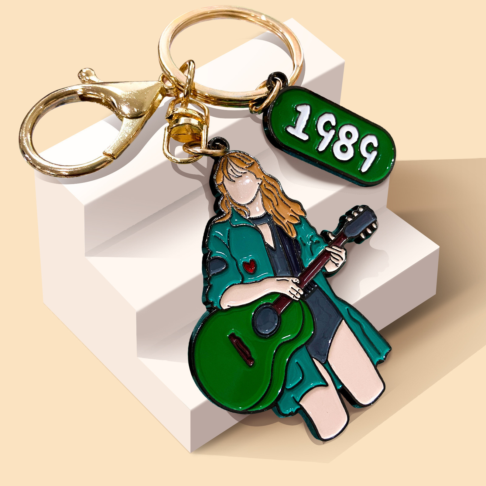 Custom printed acrylic glitter keychain taylor key rings for valentine day birthday gift sublimation couple keychain