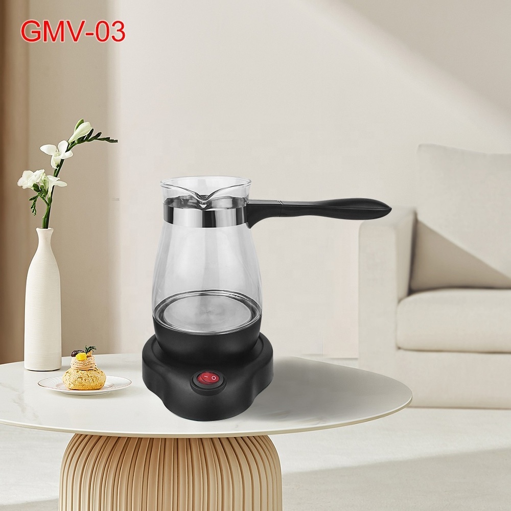 Arabic 0.6L Glass Traditional Turkish cafe Pot tea Maker/ Electrical Pot tea Kettle GMV-03 cafe kettle maker