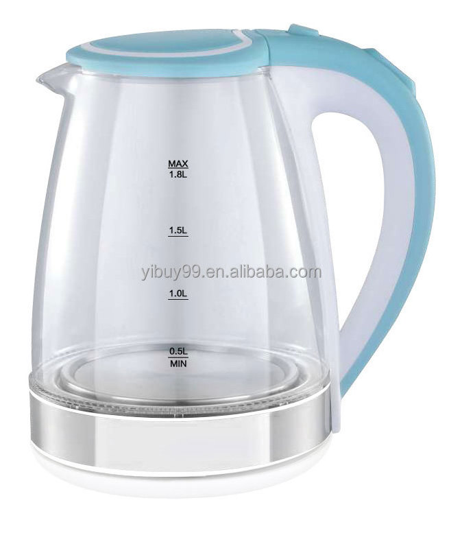 110V 220V Chinese Big Capacity 1.8L Office New Tea Or Coffee Electric Glass Kettle