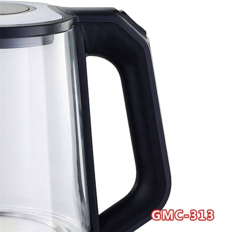 New Arrival 2024 2.0L Kettles Glass Electric Kitchen Glass Tea Electric Kettle With LED Light