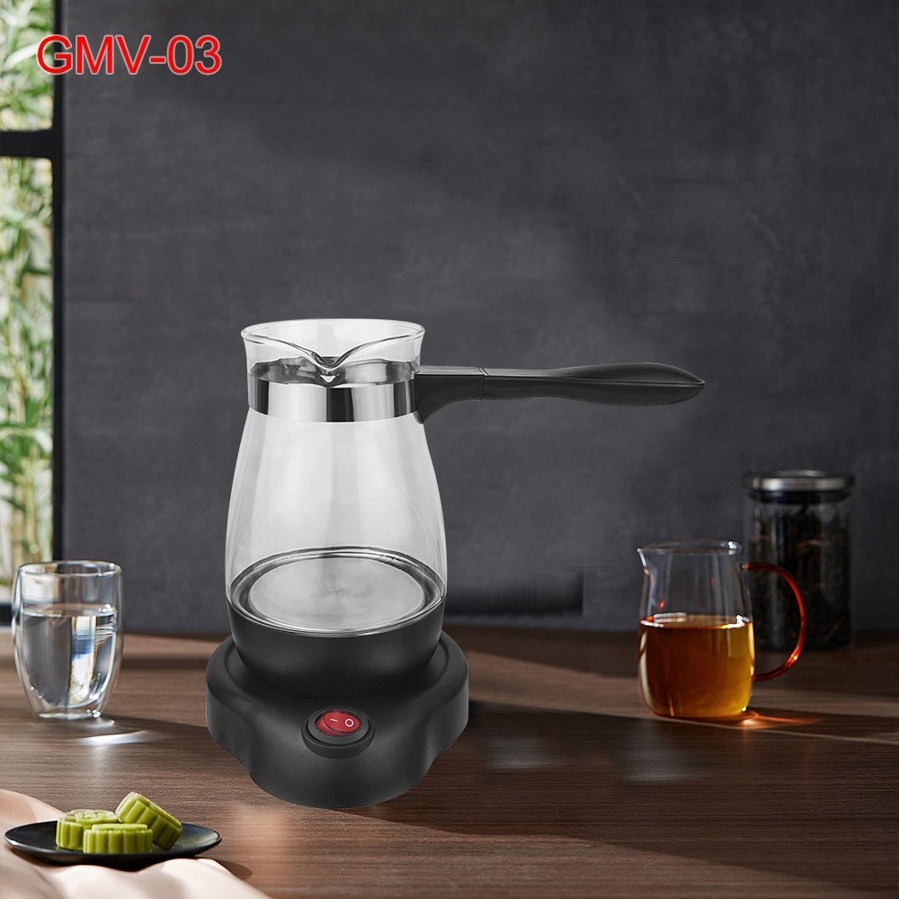 Arabic 0.6L Glass Traditional Turkish cafe Pot tea Maker/ Electrical Pot tea Kettle GMV-03 cafe kettle maker