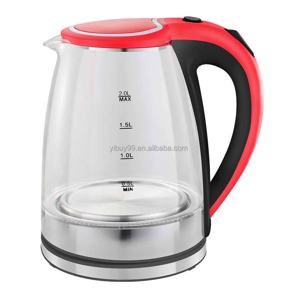 110V 220V Chinese Big Capacity 1.8L Office New Tea Or Coffee Electric Glass Kettle