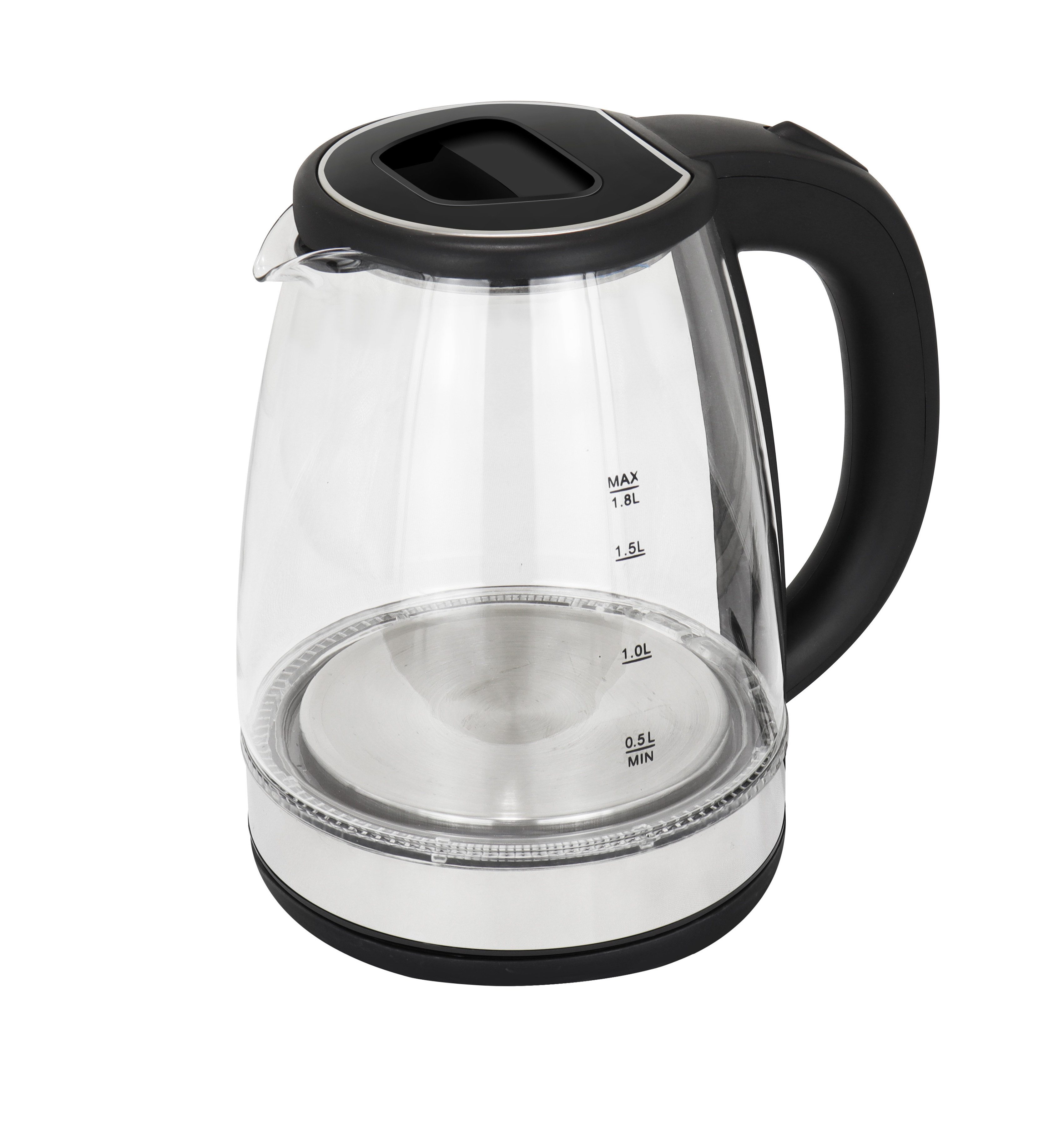 2.0L wholesale lower price Borosilicate Glass 1.8L Electric Kettle 1800W Beautiful Blue Indicator Faster Boiling