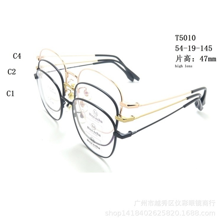 Metal crossed silver frame polarizing sunglasses for men and women T5010