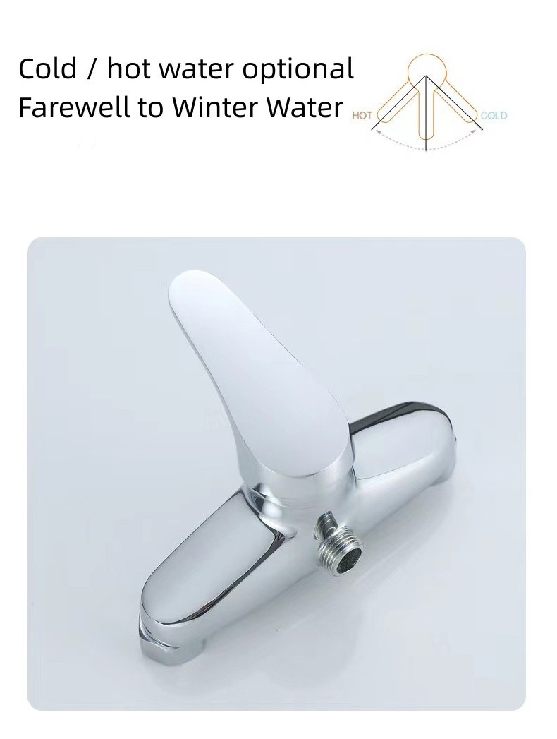 Hot Sale Economic Single Handle Chrome In Wall Bathtub Tap Zinc Bathroom Shower Mixer Faucet