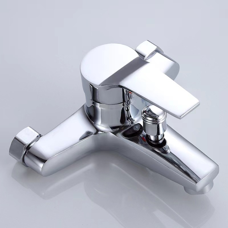 Factory Supplier Low Price Wall Mounted Zinc Square Bathtub Faucet Mixer Shower Tap For Bathroom