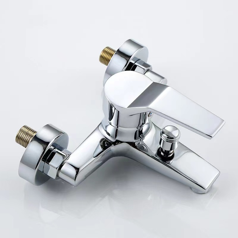 Factory Supplier Low Price Wall Mounted Zinc Square Bathtub Faucet Mixer Shower Tap For Bathroom