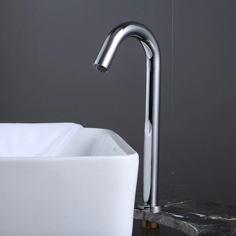 Modern Water Saving Single Cold Automatic Infrared Adapter Taps Touchless Sensor Faucet For Bathroom Basin Sink