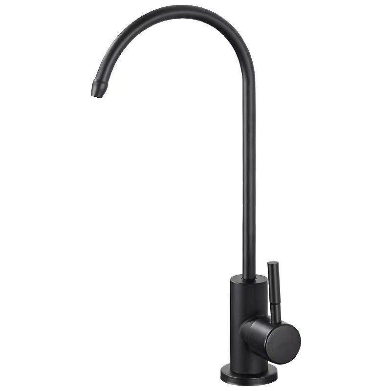 Household Kitchen Water Purifier Accessories Stainless Steel Kitchen Drinking Water Faucets Gooseneck Pure Water Machine Faucet