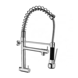 Wholesale Wall Mounted Pull Down Kitchen Sink Faucet Chrome Single Handle Pull Out Kitchen Faucet With Sprayer