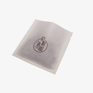 Biodegradable Threes Side Heat Sealing Pouch Food Package Empty Tea Bag Small Coffee Tea Packaging Bags 3 side seal bag