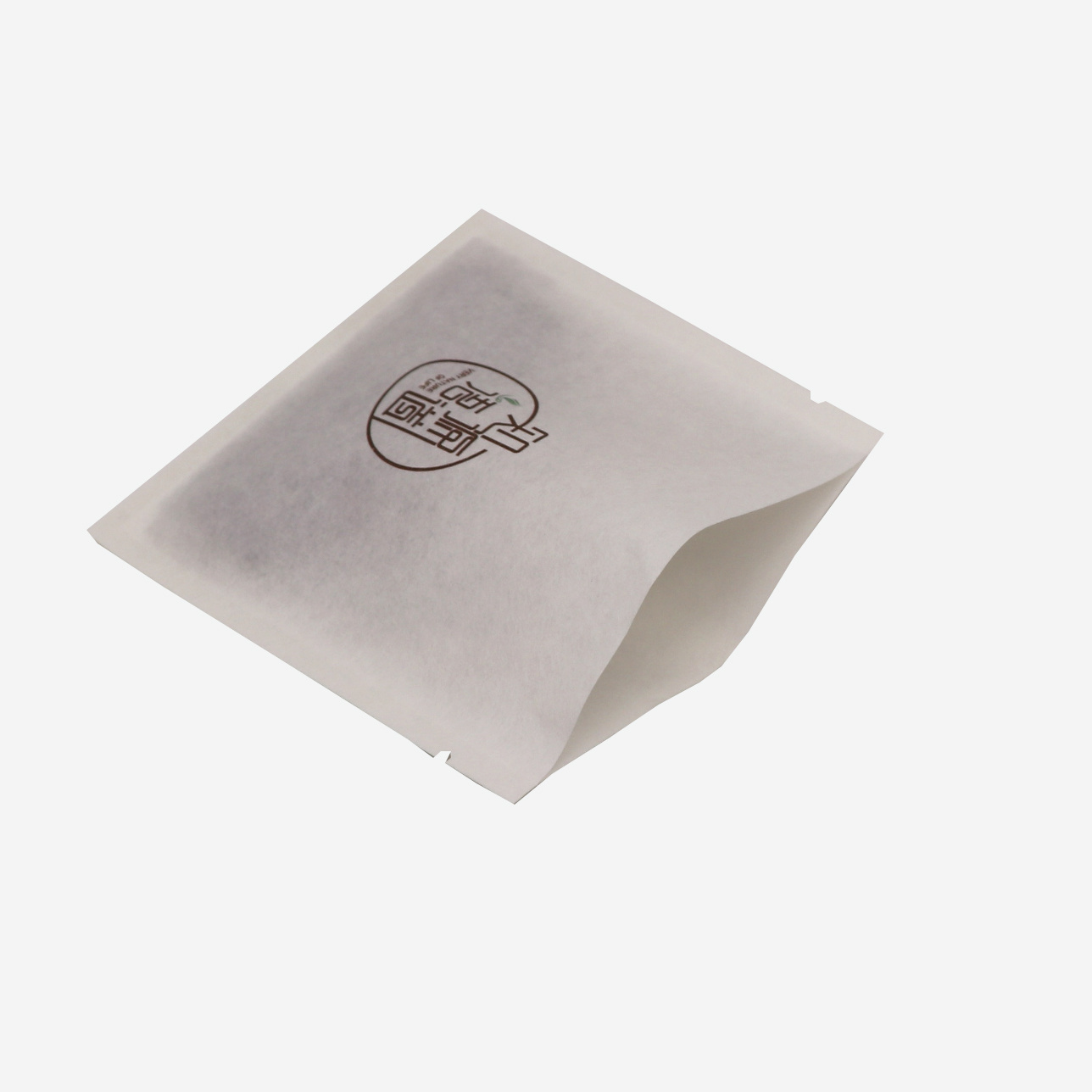 Biodegradable Threes Side Heat Sealing Pouch Food Package Empty Tea Bag Small Coffee Tea Packaging Bags 3 side seal bag