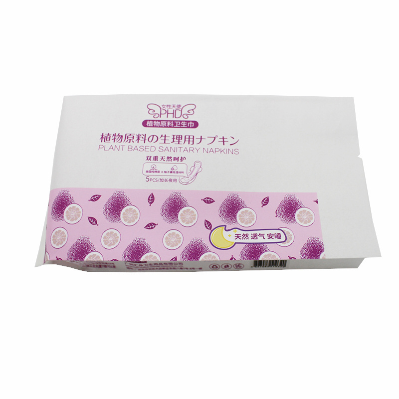 Colorful Printed Sachet Side Gusset Pouch Heat Seal Bag Plastic Bag Packaging For Sanitary Napkin