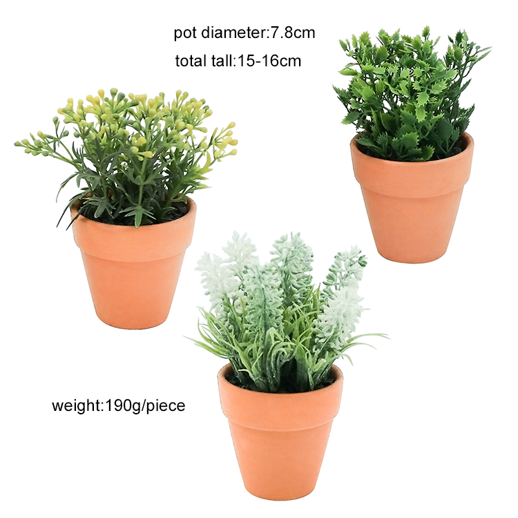 Cheap artificial plant grass plastic plant artificial potted grass artificial flowers in ceramic pot indoor or outdoor