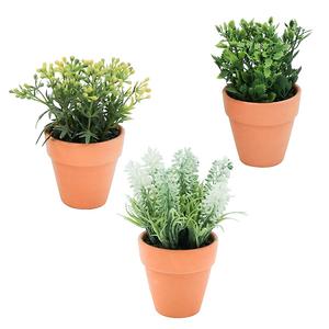 Cheap artificial plant grass plastic plant artificial potted grass artificial flowers in ceramic pot indoor or outdoor