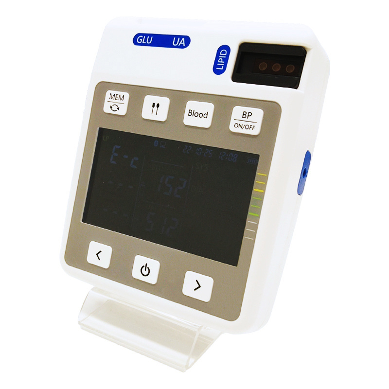 hot sell 4 in 1 Multi-function Analyzer Blood Glucose, Uric Acid,cholesterol, Blood Pressure