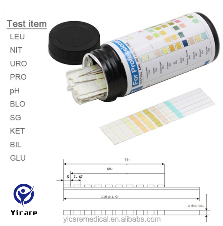 Cheapest Factory Price Urine Test Strip Reagent Test Strip  For Urine Analysis