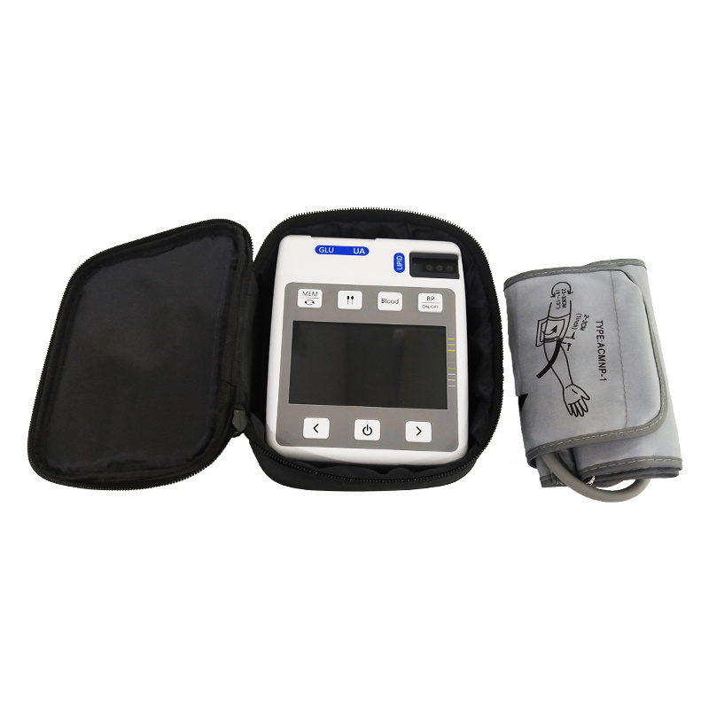 hot sell 4 in 1 Multi-function Analyzer Blood Glucose, Uric Acid,cholesterol, Blood Pressure