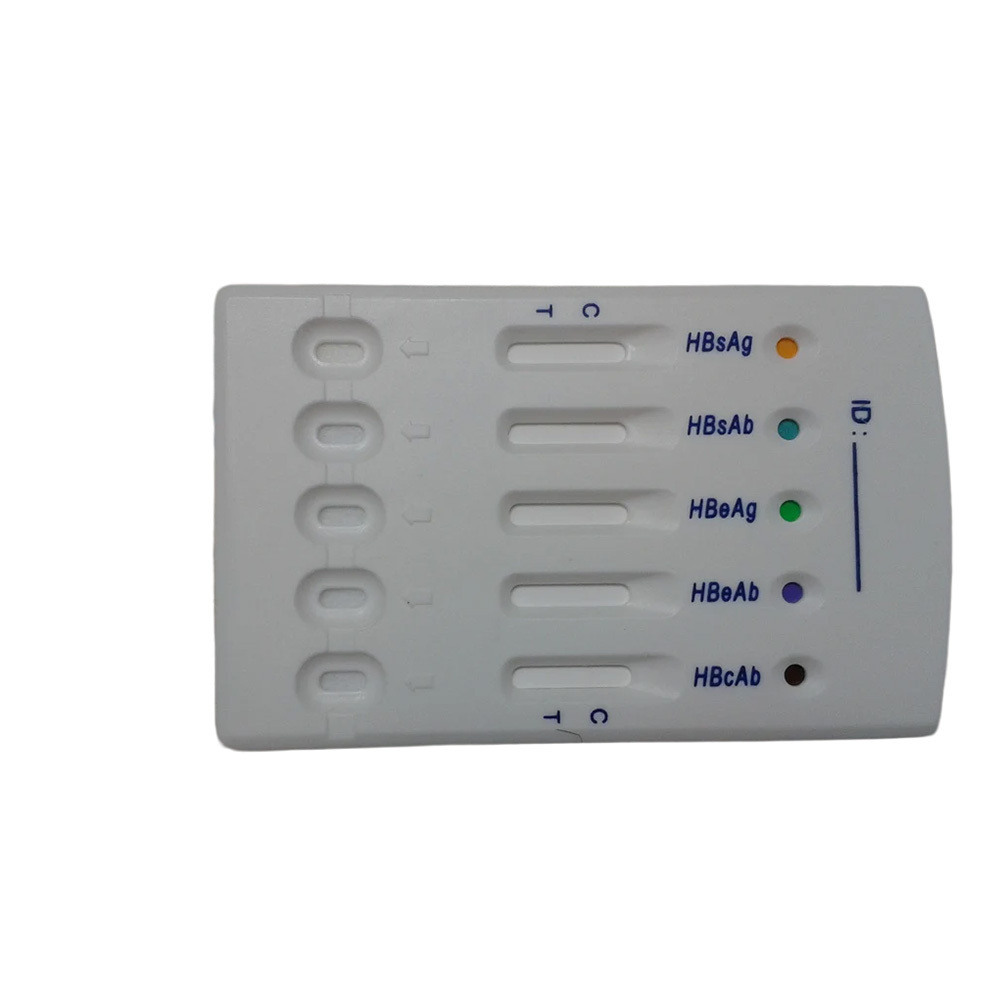 High-end Factory Supply HBsAg HBsAb HBeAg HBeAb HBcAb 5 in 1 HBV Combo Test  Analysis