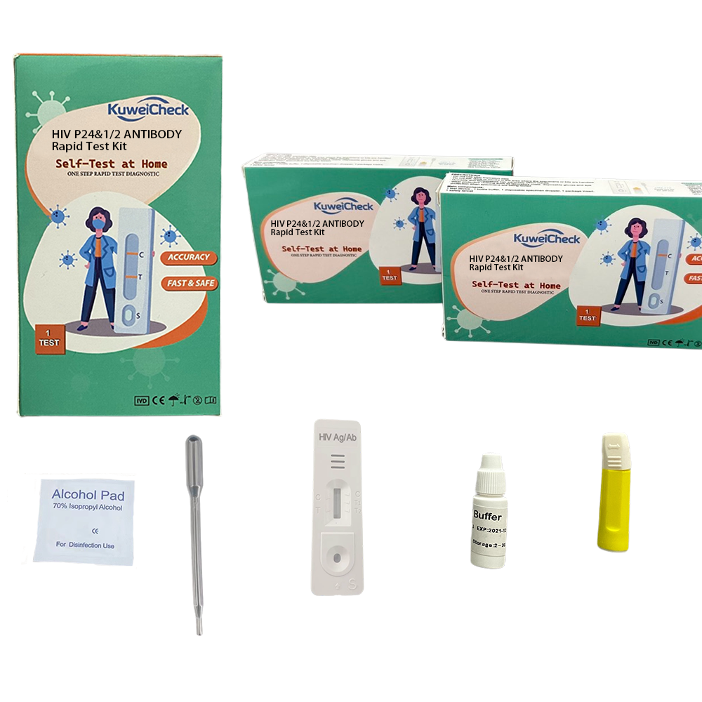 Good Quality Home use HIV Antigen and HIV 1/2 Antibody Rapid Test Device HIV combo Rapid Test self test kit