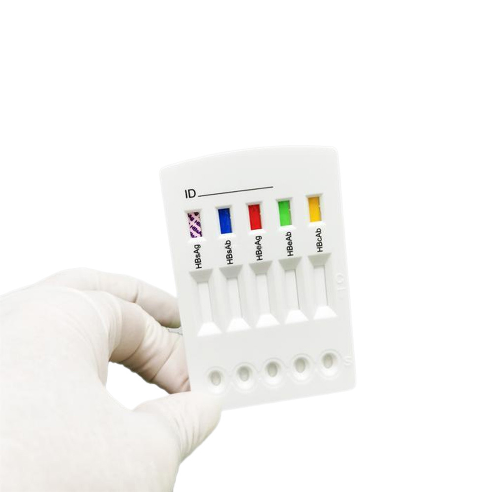 High-end Factory Supply HBsAg HBsAb HBeAg HBeAb HBcAb 5 in 1 HBV Combo Test  Analysis