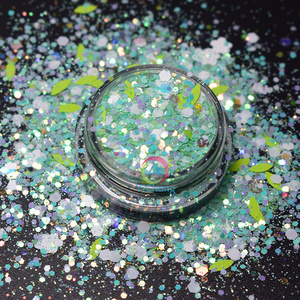 Wholesale Top Quality Chunky Colors Polyester Bulk Glitter Hexagon Confetti DIY Craft Glitter