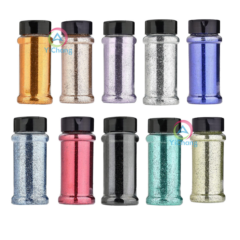 Polyester 2 oz Bottles Shaker Ultra Fine Glitter Craft for Decoration Printing Nails